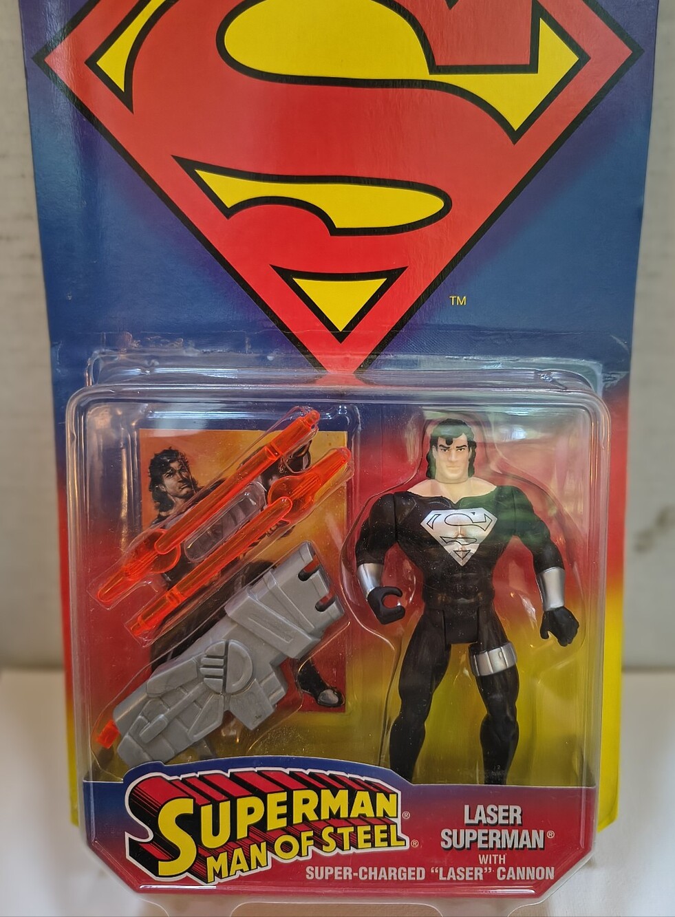 Superman Man of Steel Laser Superman Action Figure - Black and Yellow